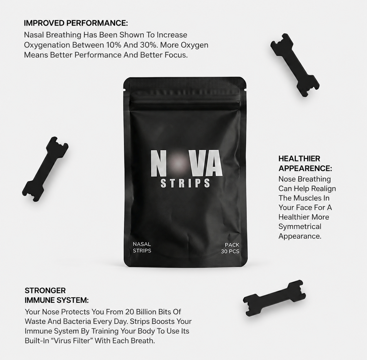 Black Nasal Strips